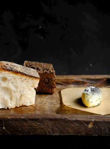 sourdough bread with smoked butter